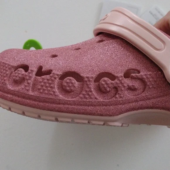 Crocs Girl's Baya Glitter Clog. C13 - Picture 12 of 15